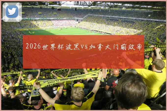 2026世界杯波黑vs加拿大门前效率